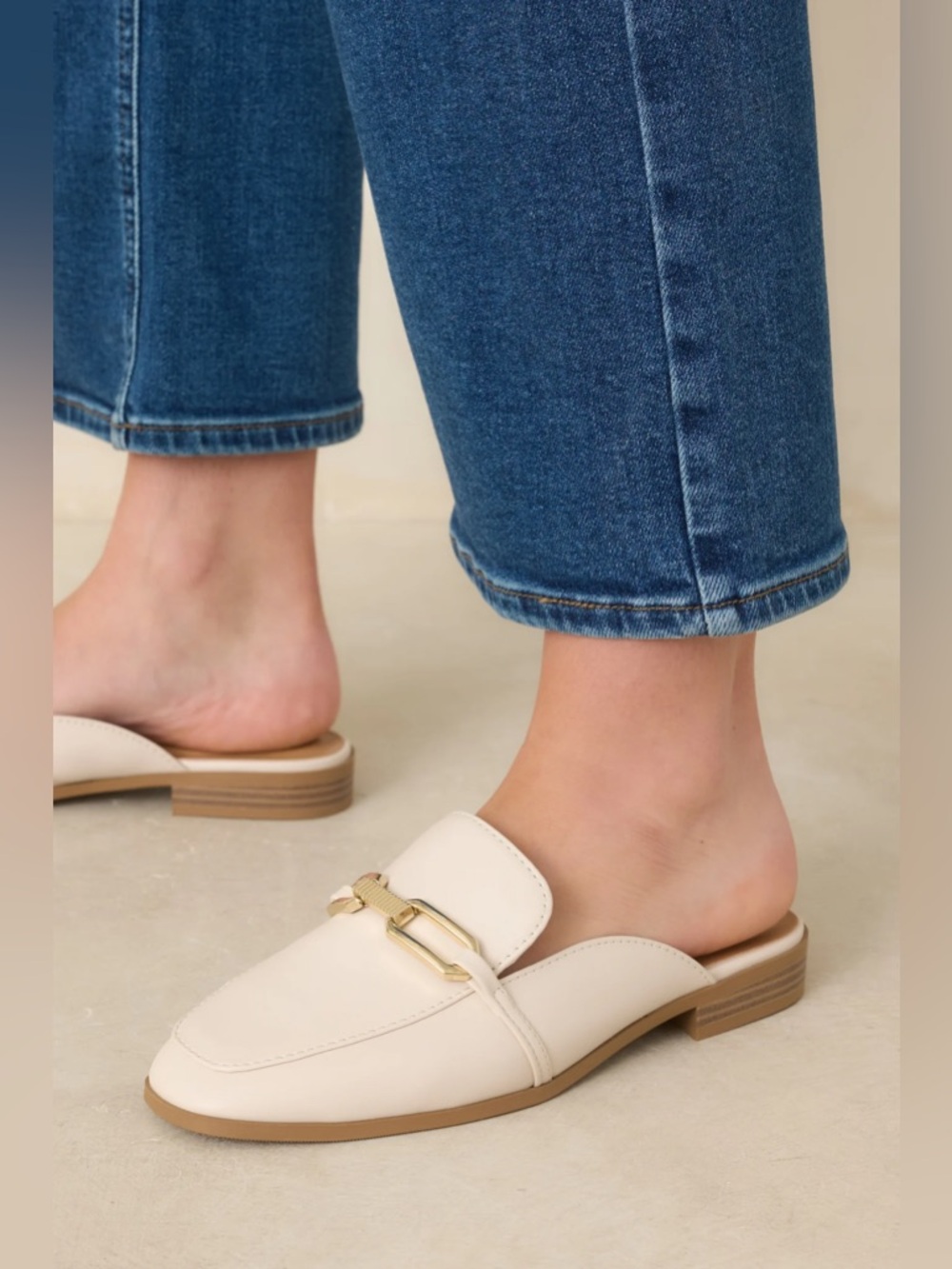 J. Crew Cream Flat Backless Mules - Picture 3 of 12